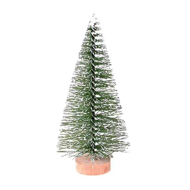 Árbol De Navidad Mini Pino Con Base De Madera Decoración De Mesa Para El Hogar Diy