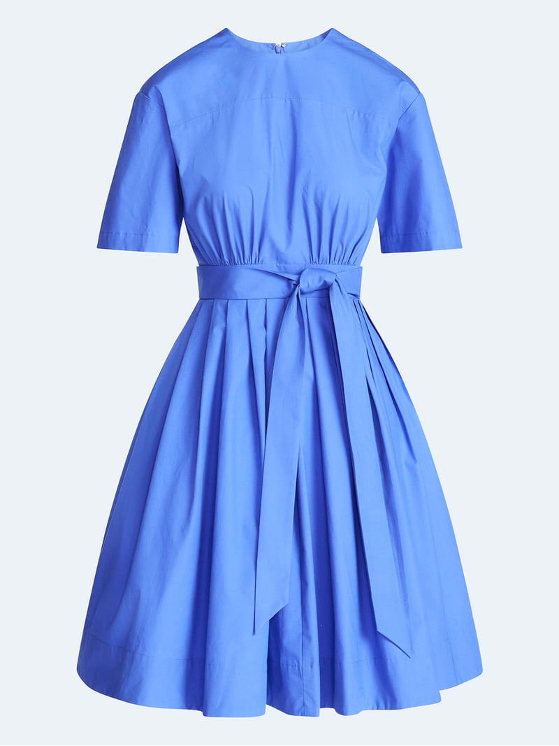 barbie movie blue and pink dress In A Daze Gathered Bust Maxi Dress Blue main image 0