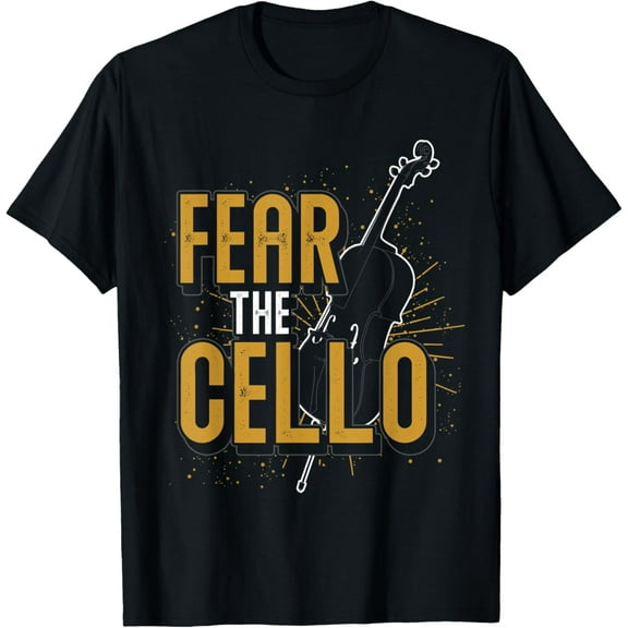 Funny Cello Player Gift Idea Cellist Fear The Cello T-Shirt