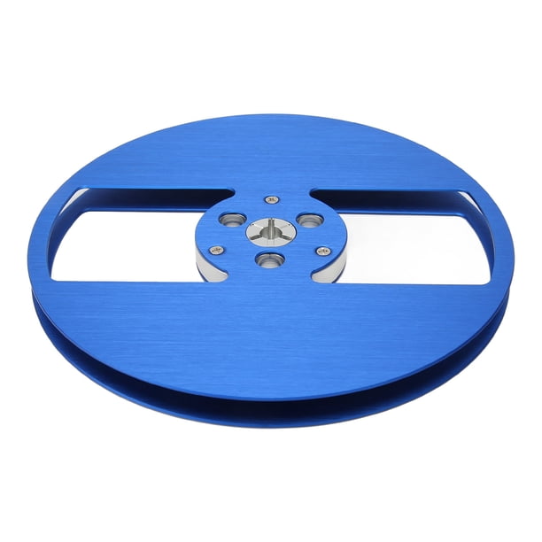 Carrete de Recogida de Aluminio Vacío de 1/4 7 Pulgadas para Carrete de Cubo Pequeño Carrete de Recogida de Cinta de Pieza de Máquina de Apertura de 2 Orificios para TEAC