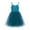 Blue, variant on Newborn Girls Princess Dress Suspender Off-the-Shoulder Summer Thin Mesh Skirt 9-24M