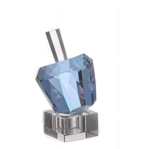 Legacy Fine Gifts & Judaica 518-B 3.5 in. Diamond Solitaire Dreidel Crystal, Clear