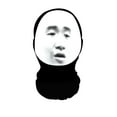 thumbnail image 1 of Funny Spoof Mask 3D Printed Emoticon Headgear Creative Mask Sunscreen Riding Prank Scarf, 1 of 8