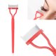 thumbnail image 5 of Pincel de pestañas Peine Peine Negro Rosa Arco Diseñado Premium Cosmetic Cepillos Herramientas de acero inoxidable Herramientas de maquillaje con shell protector rosa Noticed CE001557-02, 5 of 7