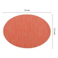 thumbnail image 4 of Unique Bargains Set of 6 Oval Placemats for Dining Table Decor Table Placemats Orange, 4 of 7