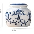 thumbnail image 4 of Blue and White Porcelain Tea Caddy Household Condiment Storage Jar Ceramic Candy Dried Fruit Storage Jar Home Decoration, 4 of 4