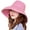 y218-6dull pink, variant on Foldable Packable Adjustable Sun Bucket Uv Wide Brim Summer Hat Women Beach Safari Hiking Travel Bonnie…