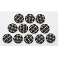 thumbnail image 6 of IBA Indianbeautifulart Black Chain Geometric Decorative Buttons For Sewing Crafting&nbsp;Handmade Button Canvas Fabric Buttons 25 Mm Pack Of 50, 6 of 7
