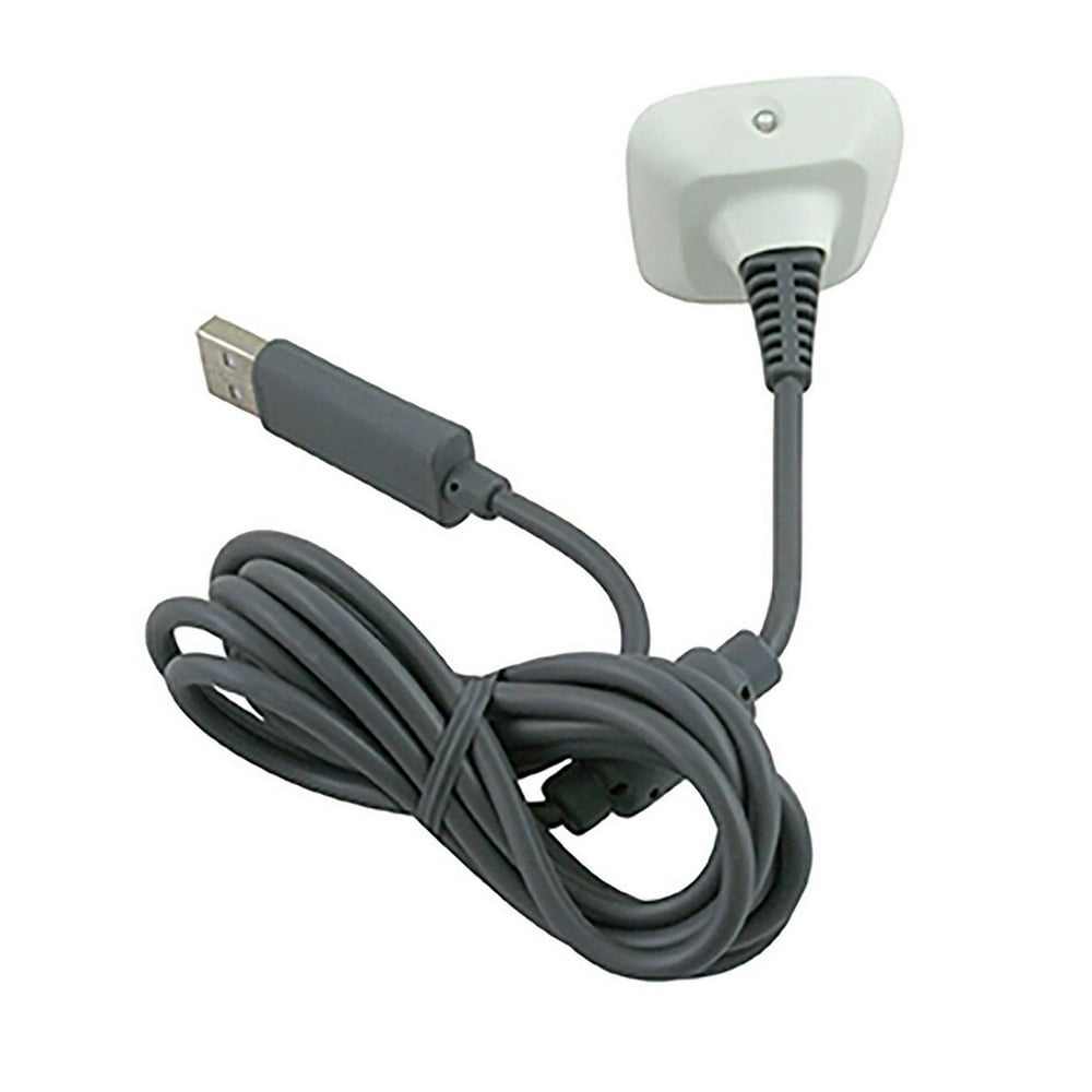 KMD Controller Charging Cable for Microsoft Xbox 360 White Walmart