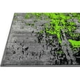 thumbnail image 3 of HR HANDCRAFT RUGS HR Modern Contemporary Abstract Area Rug Electric Green - 2' X 7' Runner, 3 of 5
