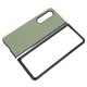 thumbnail image 4 of Funda protectora para teléfono de piel sintética resistente a los arañazos para Galaxy Z Fold 3, color verde, 4 of 5