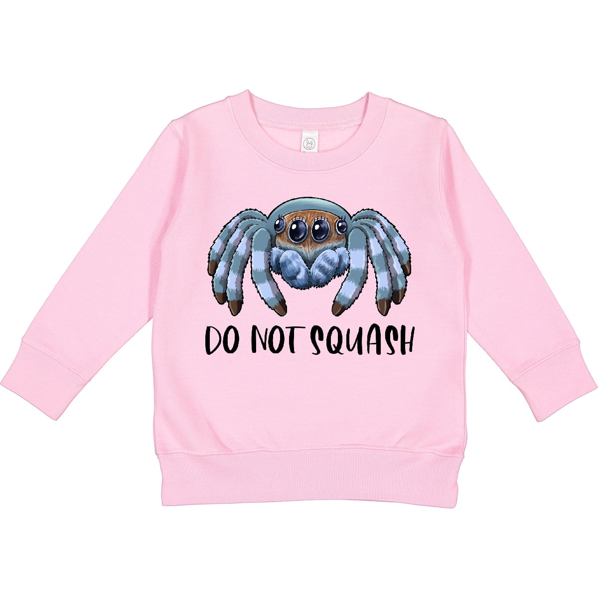 Inktastic Do Not Squash Cute Jumping Spider Toddler Sweatshirt