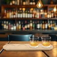 thumbnail image 5 of WEUVEB Khaki Wooden Flight Tasting Board, Perfect for Home Bars, Parties, and Wine or Beer Sampling, 5 of 8