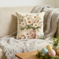thumbnail image 6 of Hometravel Ultra Soft Easter Themed Pillow Cover, Short Plush Rabbit Design Cushion Case, Cozy Decorative Throw Pillow for Sofa, Festive Bedroom Accent Pillow for Home, 6 of 6