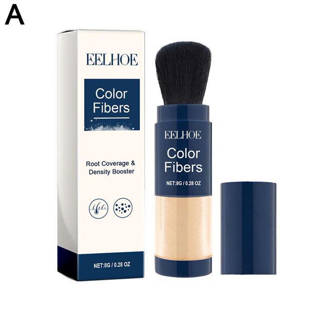 Polvo de fibra capilar gruesa Eelhoe, esponjoso, rellena la línea del cabello, refrescante, control de aceite, sombra en polvo