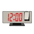 thumbnail image 2 of Frogued Projection Alarm Clock Time Projection Big Screen Adjustable Brightness Snooze Mode Led Mirror Digital Alarm Clock Bedroom Supplies (Red A,1pc), 2 of 13