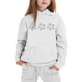 thumbnail image 3 of CHENge Girls Sweatpants Set - 2 Piece Velour Pullover Kids Cute Hoodies Sweatshirt and Jogger Sweatpants Tracksuit Set (7-12), 3 of 6