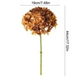 thumbnail image 3 of Gallickan Faux Hydrangea Flowers, Autumn Color Silk Flower, Realistic Fake Bloom for Home Decoration, Wedding Centerpiece, DIY Craft and Table Display, Brown, 3 of 6