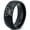 Black Dome Polish Tungsten, variant on Tungsten Butterfly Flying Insect Flower Band Ring 8mm Men Women Comfort Fit Black Dome Polished