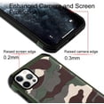 thumbnail image 4 of Compatible avec iPhone 12 Mini Étui Camouflage Armure de Qualité Militaire Étui Hybride [Design Camouflage] Étui Robuste pour Garçons Hommes, Étui Rigide PC Souple TPU Antichoc, Vert, 4 of 7