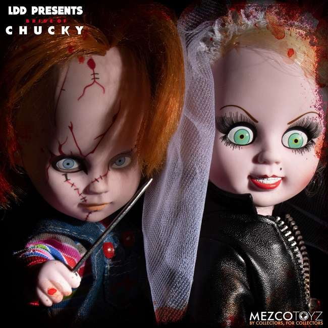 Living Dead Dolls Bride of Chucky Chucky & Tiffany Doll Set