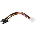 thumbnail image 2 of Cable de Poder BROBOTIX 2x SATA 4 pines Macho Molex Hembra 15cm, 2 of 5