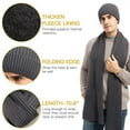 thumbnail image 7 of DcGZvy Men and Women Knitted Thick Hat Gloves Scarf Set Warmth Woolen Hat Scarf Gloves Three-piece Suit, 7 of 7