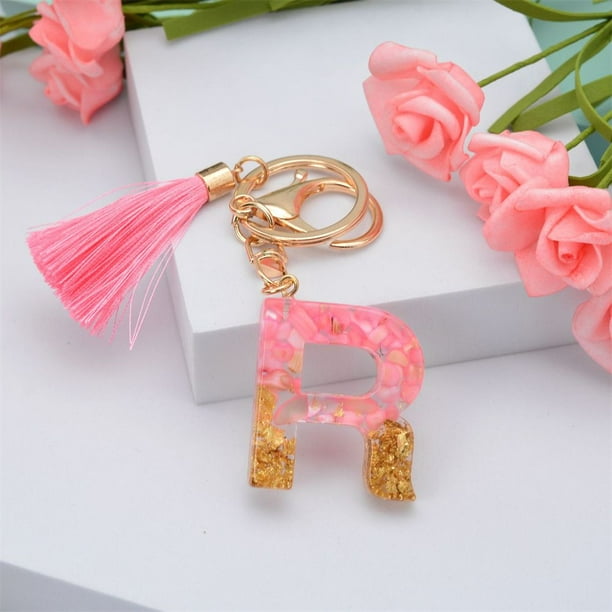 1PC Cute Car Keyring Pink Jewelry Glitter Gradient Ornaments Handbag Charms English Alphabet Keyring 26 Letter Keychain Alphabet Key Chain R - 1PC Cute Car Keyring Pink Jewelry Glitter Gradient Ornaments Handbag Charms English Alphabet Keyring 26 Letter Keychain Alphabet Key Chain R -