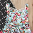 thumbnail image 3 of LEEy-world Robe de Mode pour Filles Été Sans Manches Col en V Rayée Imprimée avec Ceinture Robe Princesse Vêtements pour Tout-Petits, Bleu, 3 of 4