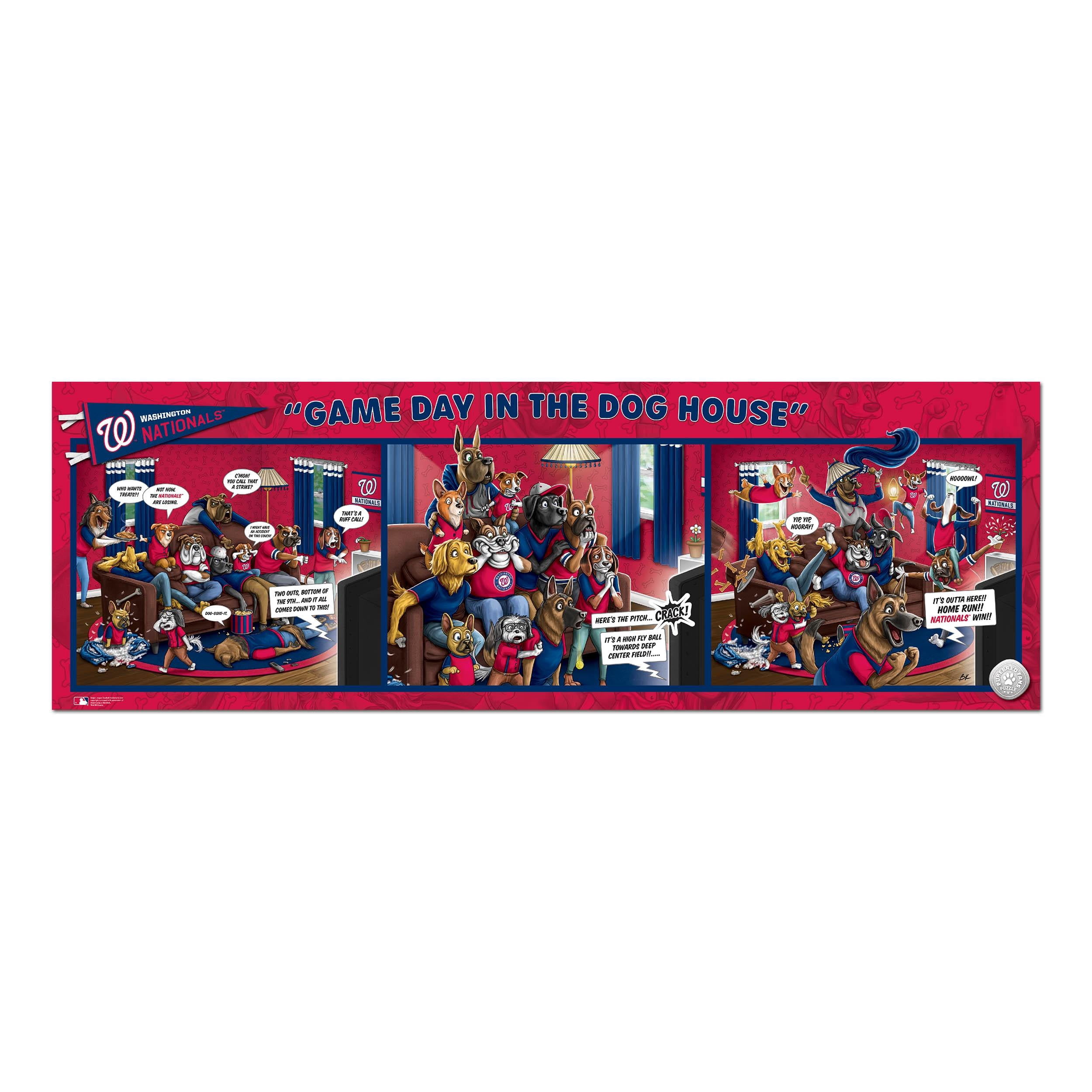 YouTheFan MLB Washington Nationals Purebred Fans Gameday in the Dog House 1000PC Puzzle