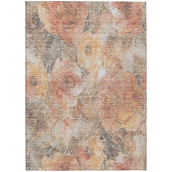 Dalyn Rugs Machine Washable Indoor/Outdoor Chantille Peach 2'6" x 3'10" Rug