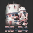 thumbnail image 2 of Women's Star Wars: The Mandalorian R5-D4 Portrait Graphic Tee Black Small, 2 of 4