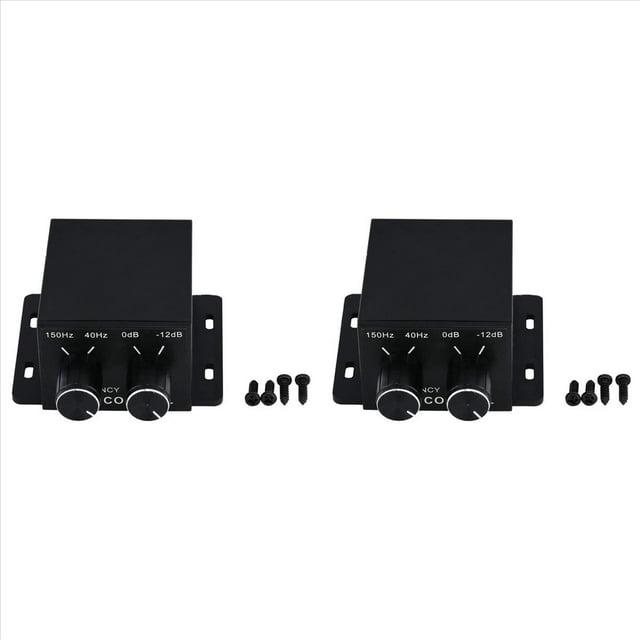2X Car Audio Regulator Amplifiers Bass Subwoofer Stereo Equalizer Controller 4,2 x Car Audio Regulator With Screws