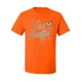 thumbnail image 2 of Stay Beautiful Positivity Quote Saying Pop Culture Men's Graphic T-Shirt, Orange, Small, 2 of 3