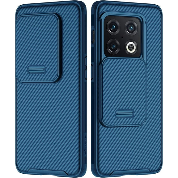 OnePlus 10 Pro Case with Slide Camera Cover,  Pro Case with Camera Protection for OnePlus 10 Pro 2022 - Blue