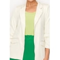 thumbnail image 4 of Ruched Sleeves Solid Blazer, 4 of 5