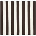 thumbnail image 5 of SAFAVIEH Montauk Saranna Striped Cotton Area Rug, Chocolate/Ivory, 6' x 6' Square, 5 of 10