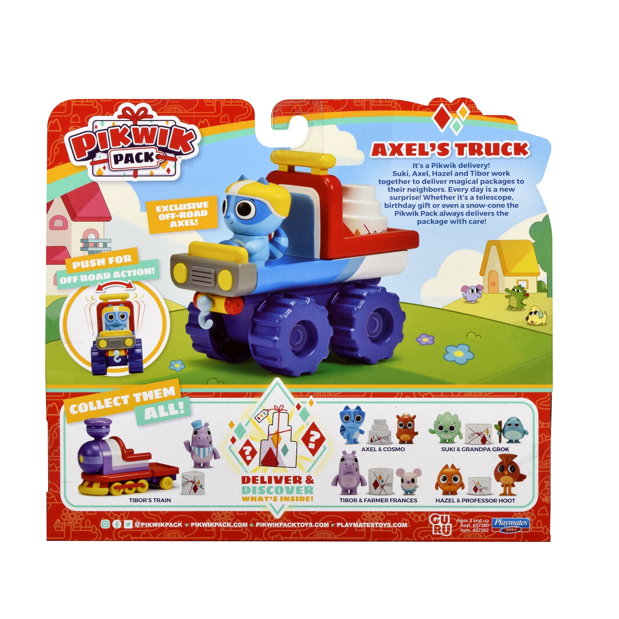 Pikwik Pack Axel's Truck with Exclusive Off-Road Axel Figure, Push