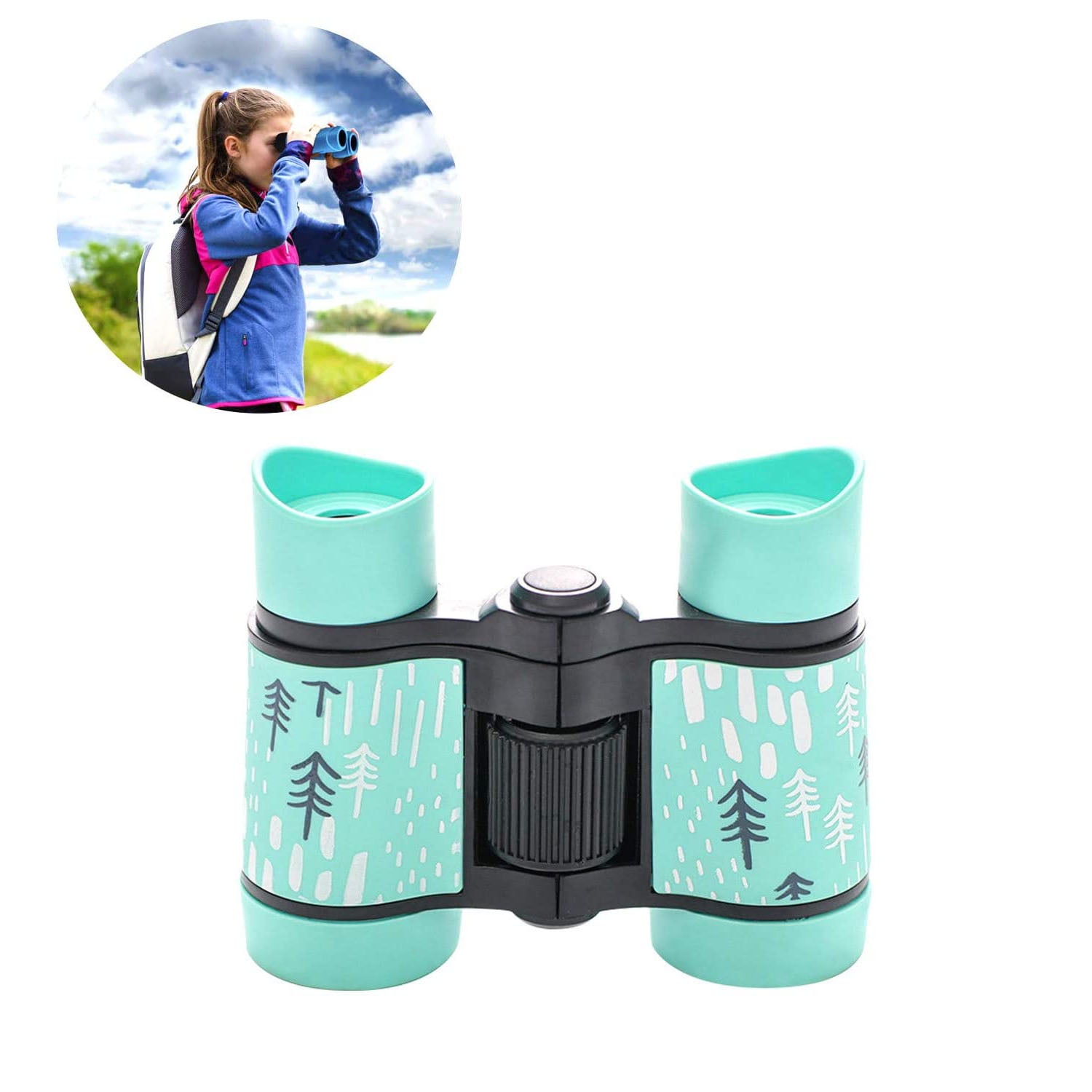 Gifts for Teen Girls DIMY Shock Proof Compact Binoculars for Kids Gift Ideas for Teen Girls Toys for 3-12 Year Old Girls Purple DL06 