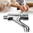 thumbnail image 4 of Time Delay Faucet Bathroom Plated Self Closing Water Saving Time Delay Basin Tap Faucet Faucet Bathroom Single Hole Suitable For Home Kitchen Bathroom Hotel, 4 of 9