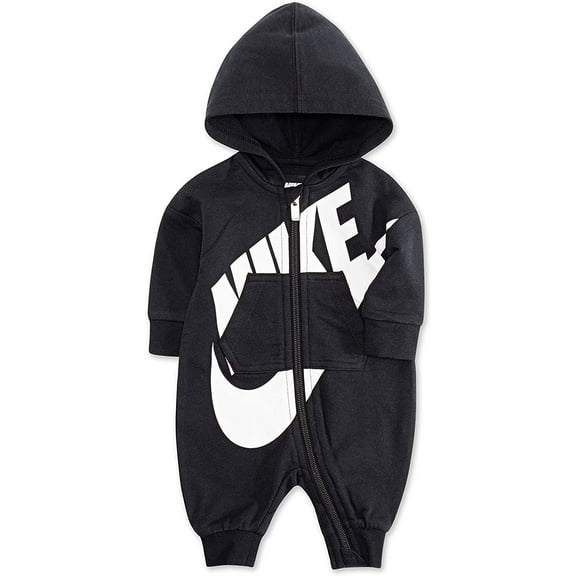 Nike Baby Hooded Coverall, Black, 3 Months