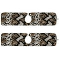 thumbnail image 2 of Coolnut Snakeskin Grain Sink Splash Guard for Faucet 2 Packs Faucet Absorbent Mats, Animal Skin Print Faucet Handle Drip Catcher Quickly Drying Mat for Kitchen Counter Bathroom RV, 14.9"x5.5", 2 of 7