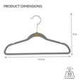 thumbnail image 5 of Simplify Kids Velvet Shirt Hangers, 25 Pack, Gray, 5 of 8