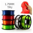 thumbnail image 2 of 3D Printer Filament 1.75mm 250G TPU 3D Plastic Printing Filament, Flexible Filament Printing Materials Gray Black Red Color ,Easy to Use, 2 of 7