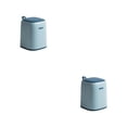 thumbnail image 1 of Advancent Hermoso bote de basura con mango de silicona: mantenga el espacio ordenado y con estilo Cesto de basura Muebles para el hogar Productos azul claro 2piezas, 1 of 6