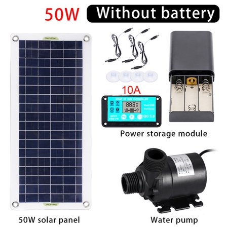 50W for Solar Panel Kit with 10A for MPPT Charge Controller Solar Energy Water Pump Set