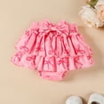 thumbnail image 5 of mgoYE Baby Girl Clothes Baby Girl Clothes Short Sleeve Ribbed Knit Romper Tops + Tutu Skirt + Cute Headband 3pcs Set(White,6-9 Months), 5 of 6