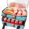 thumbnail image 5 of Easter Double Layered Insulated Lunch Bag with Two Compartments - Large Capacity Hand Carry Meal Bag, 7.1x11.4x16.1 inches, 5 of 6