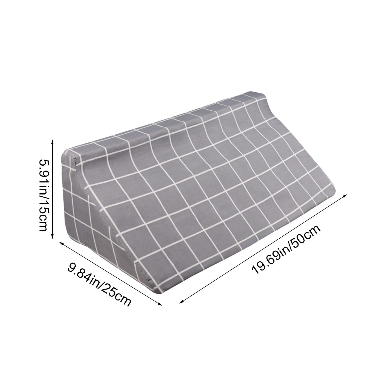Sleeping Wedge Pillow For Adults,Bed-Rest Support Pillow For Elderly Patient,Triangular Pillow Nursing R-Shaped Pillow For Bed Positioning Body Back Support.