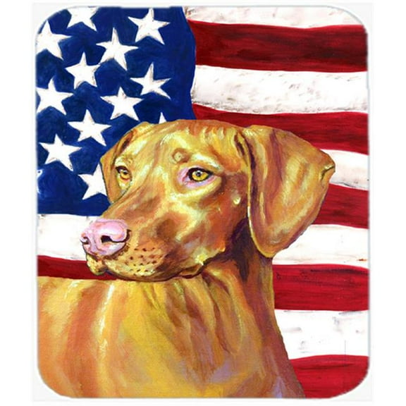 Carolines Treasures USA American Flag with Vizsla Mouse Pad